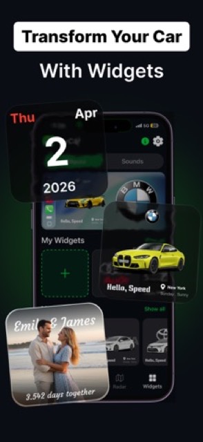 myCar: Car Widgets & Dashboard — App Store screenshot 2
